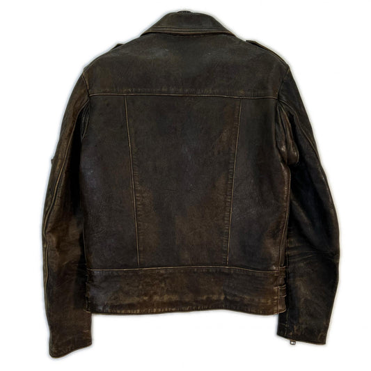 black means ブラックミーンズ 【美品】945ー62TJ07-1 USED加工 ダブルライダース ジャケット