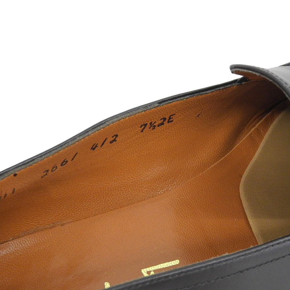 Salvatore Ferragamo サルヴァトーレフェラガモ レザー タッセルローファー シューズ レディース ブラック 7 1/2 シューズ