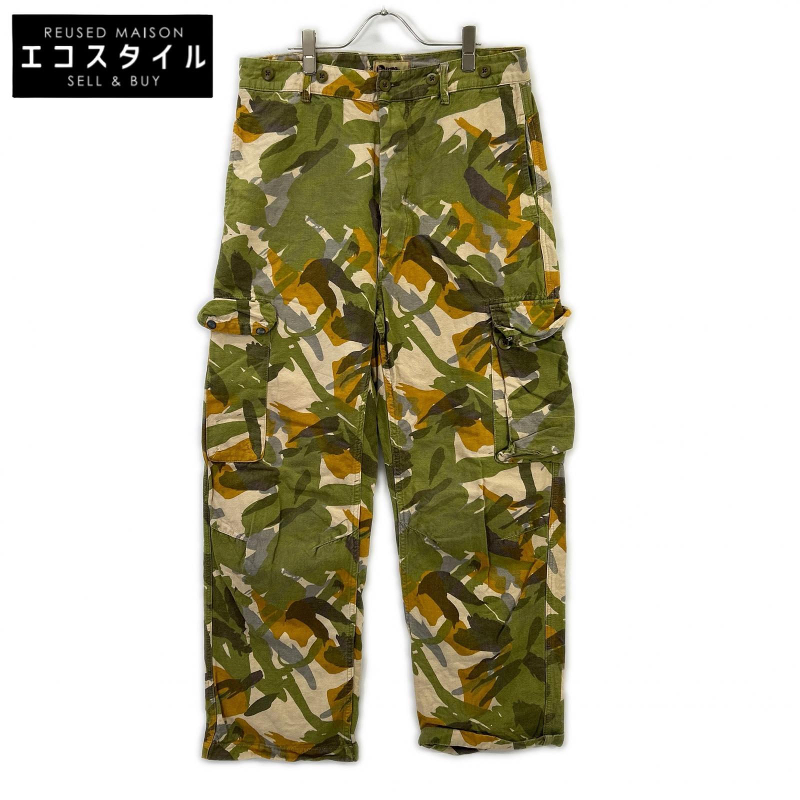 ま*。様 LYBRO NIGEL CABOURN カーゴパンツ 迷彩柄 34 8042-13-50010 LYBROﾗｲﾌﾞﾛ ｶﾓﾌﾗﾘﾈﾝ混ｶｰｺﾞﾊﾟﾝﾂ ボトムス 34 メンズ