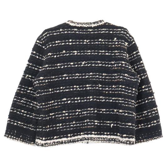 CHANEL シャネル 05AW P26657V01976 ジップアップ ツイード ノーカラージャケット ジャケット