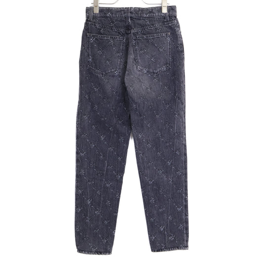 CHANEL シャネル 【美品/国内正規】P62012V47627 ココマークボタン マトラッセ ジップフライ デニムパンツ ボトムス
