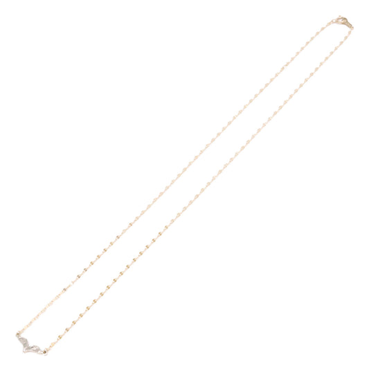 maxi マキシ 【新品同様】5241-059-0 collab Niki Lino Necklace/K10YG/silver925/CZ ジルコニア ネックレス