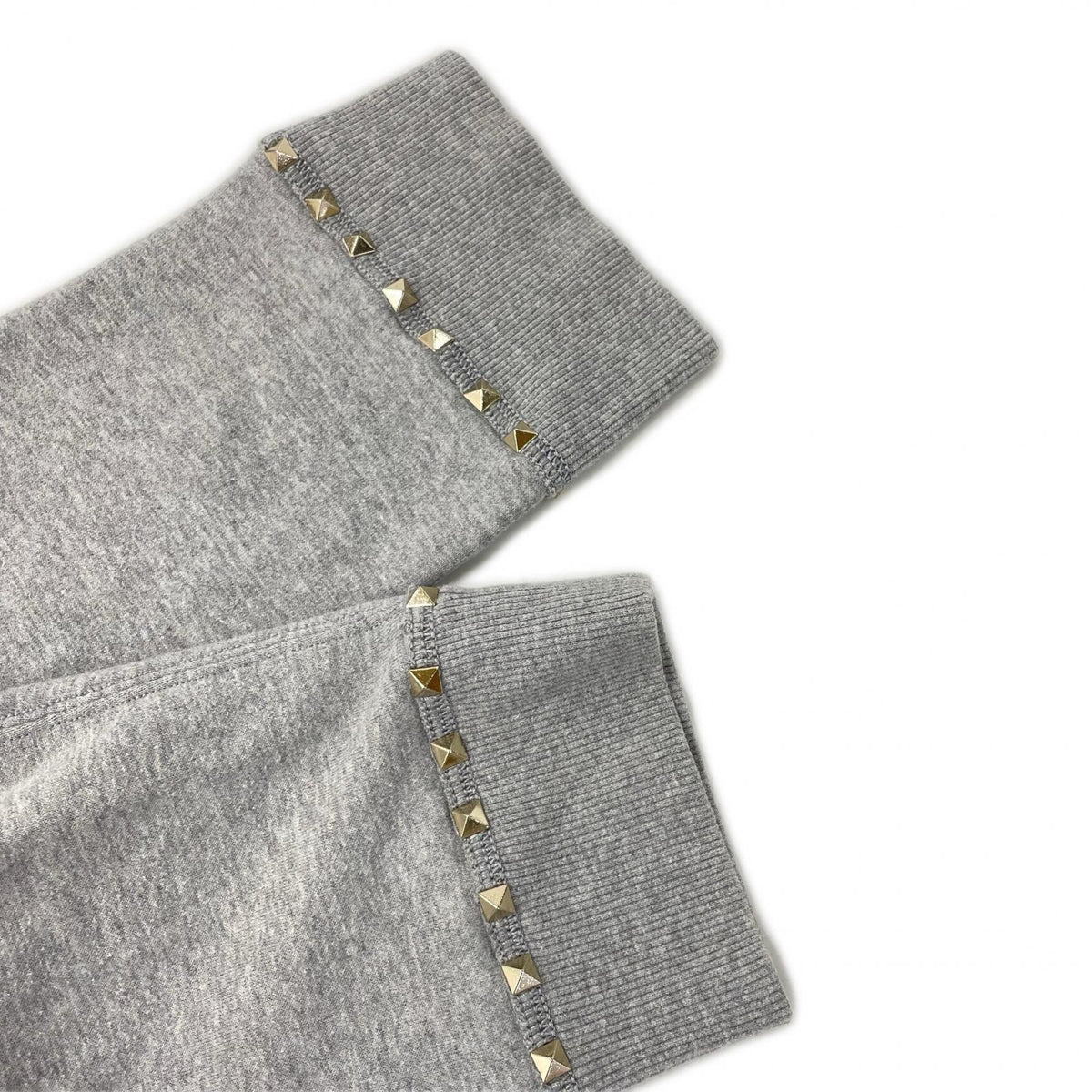 VALENTINO ヴァレンティノ Gray Rockstud Sweatshirt Top