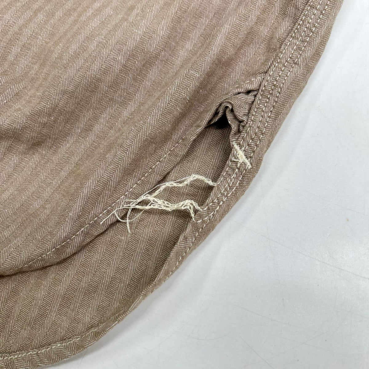 Engineered Garments エンジニアードガーメンツ ベージュ ストライプ ワークシャツ トップス