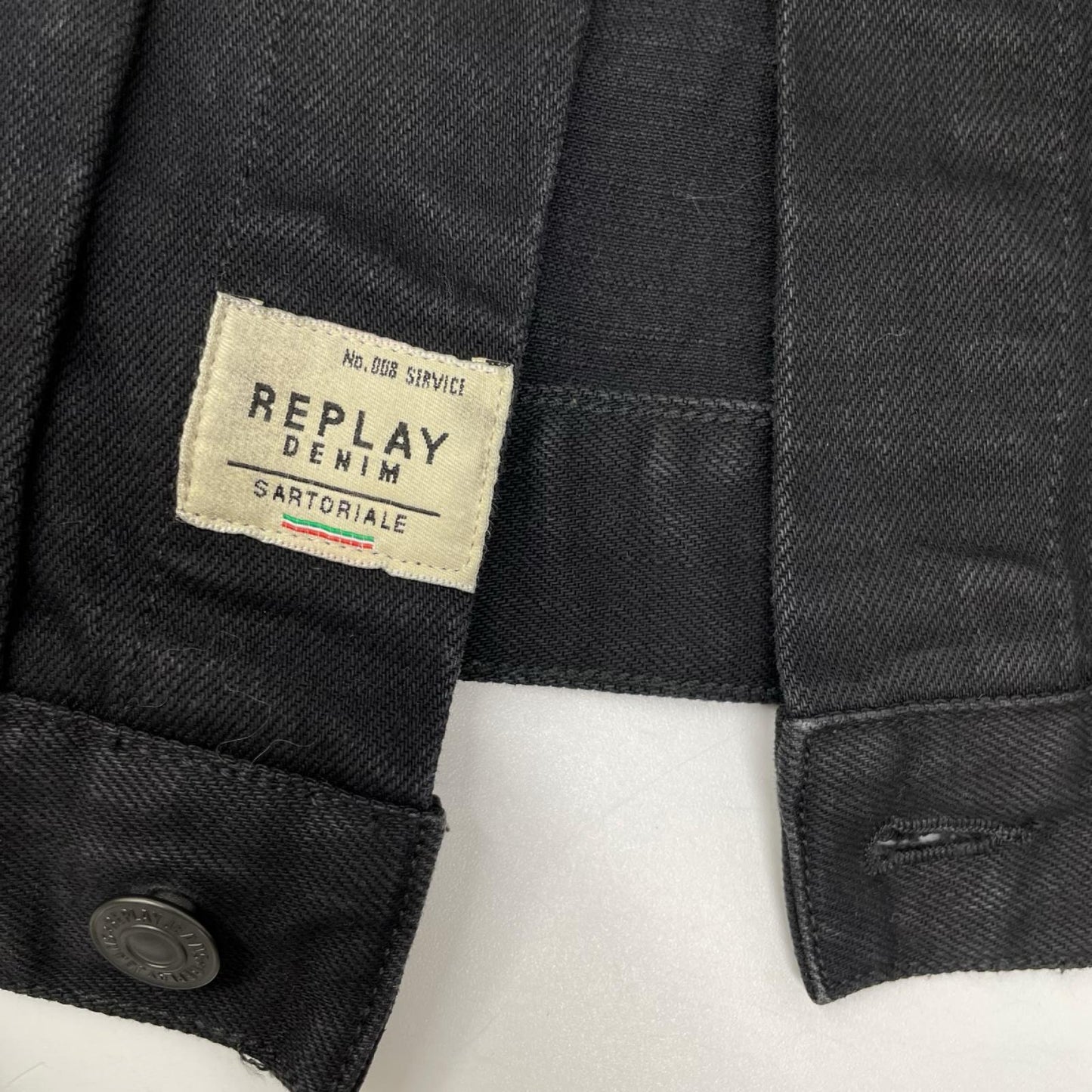Replay リプレイ ×【ALL BLACKS】ブラック デニムジャケット ジャケット