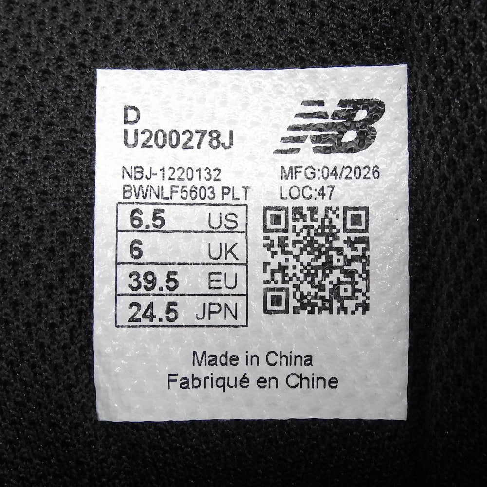 NEW BALANCE ニューバランス 200R ローカットシューズ シューズ レディース ブラック 24.5cm U200278J シューズ