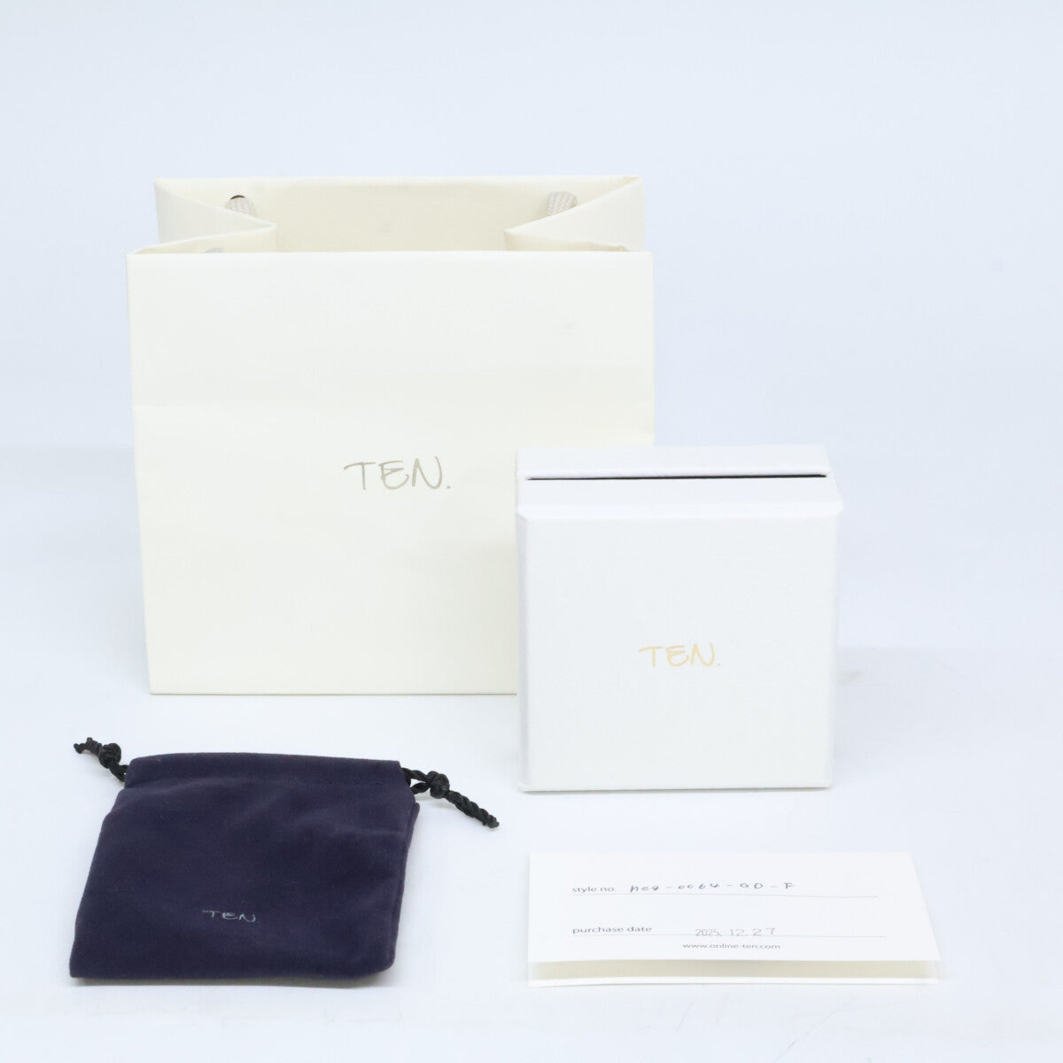 TEN テン 【美品】neg-0064 925 ハートシルフィウム ネックレス