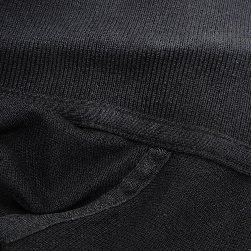 Lacoste ラコステ 美品 ロング ワンポイント ポロシャツワンピース レディース ブラック 38 EF121EL ワンピース