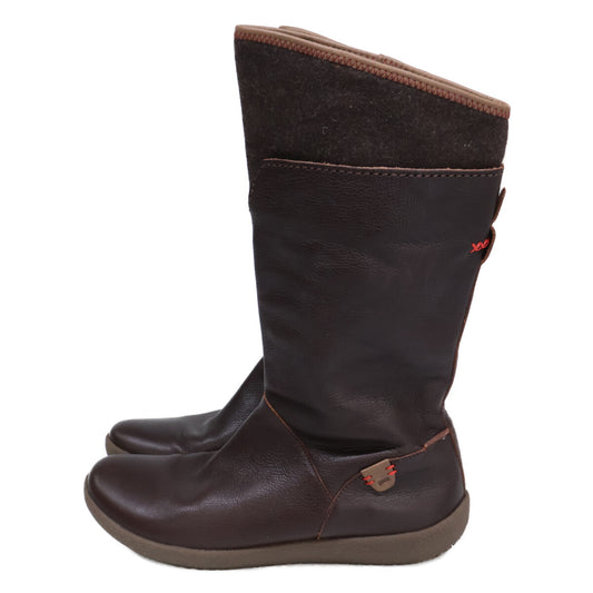 CAMPER 【Beautiful condition】46559-001 WEEK Leather Mid-Calf Boots Shoes US8