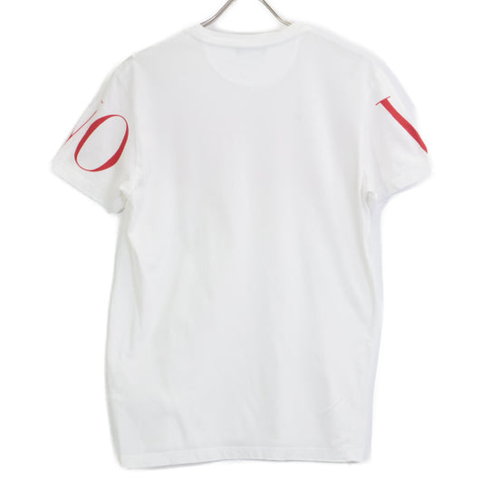 VALENTINO ヴァレンティノ 19年 SV3MG03B5FN ホワイト×レッド ロゴ Tシャツ トップス