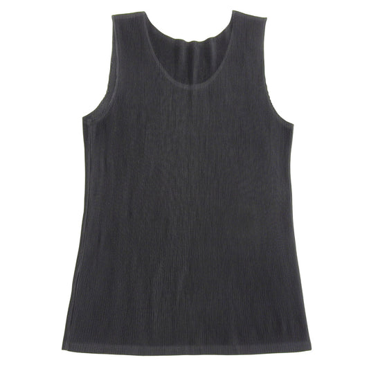 PLEATS PLEASE Pleated Tank Top Top Women's Black 03 PP55FK101 Top