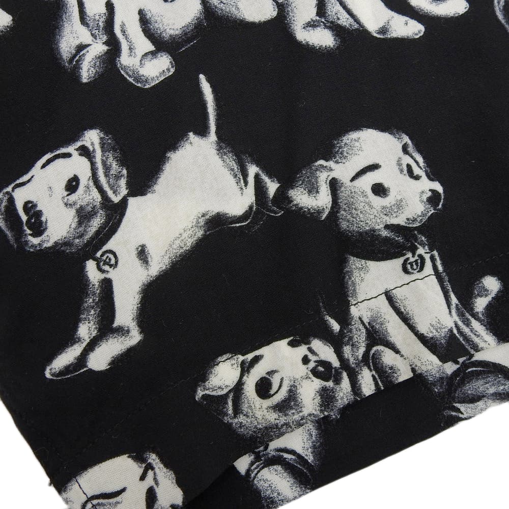 CELINE セリーヌ 総柄 犬 シャツ トップス メンズ ブラック/ホワイト 38 2C717307Q トップス