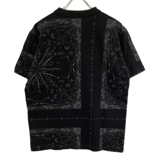 sacai サカイ ×Dr.Woo 20-02343M ブラック バンダナプリント Tシャツ トップス