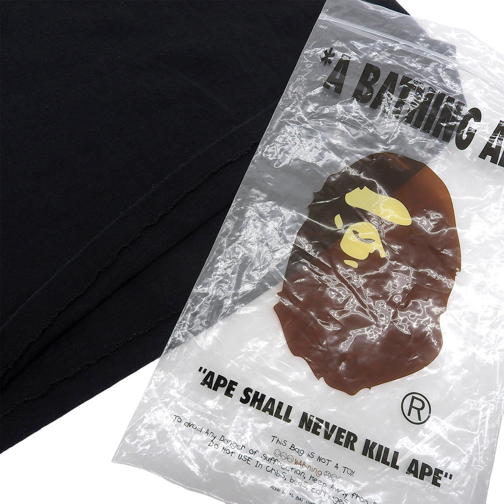 A BATHING APE BAPE 棉质 T恤 上衣 男士 黑色 M 码 上衣