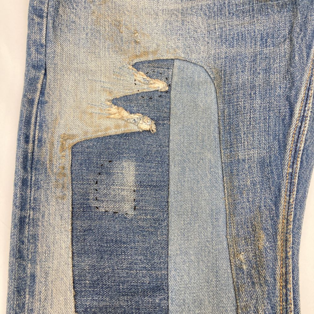 RBJ SKIN Indigo Slim Fit Selvedge Redline Denim Bottoms W27L32 Women's