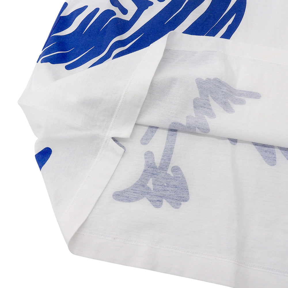 HERMES エルメス コットン100% ドラゴンプリント Tシャツ トップス メンズ ホワイト S 92-5771 トップス S