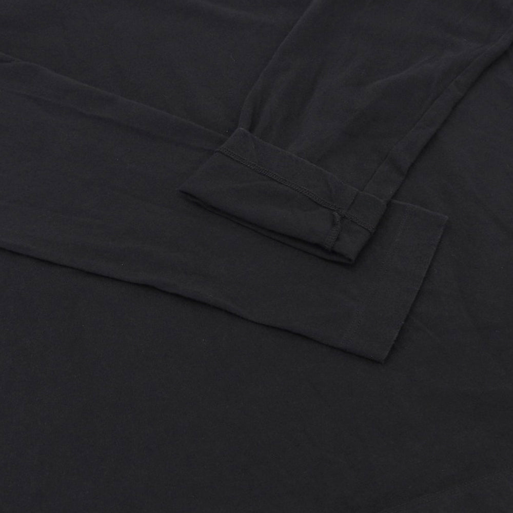 JIL SANDER+ ジルサンダープラス コットン パッチ ロングTシャツ トップス メンズ ブラック L J47GC0002 23SS トップス L