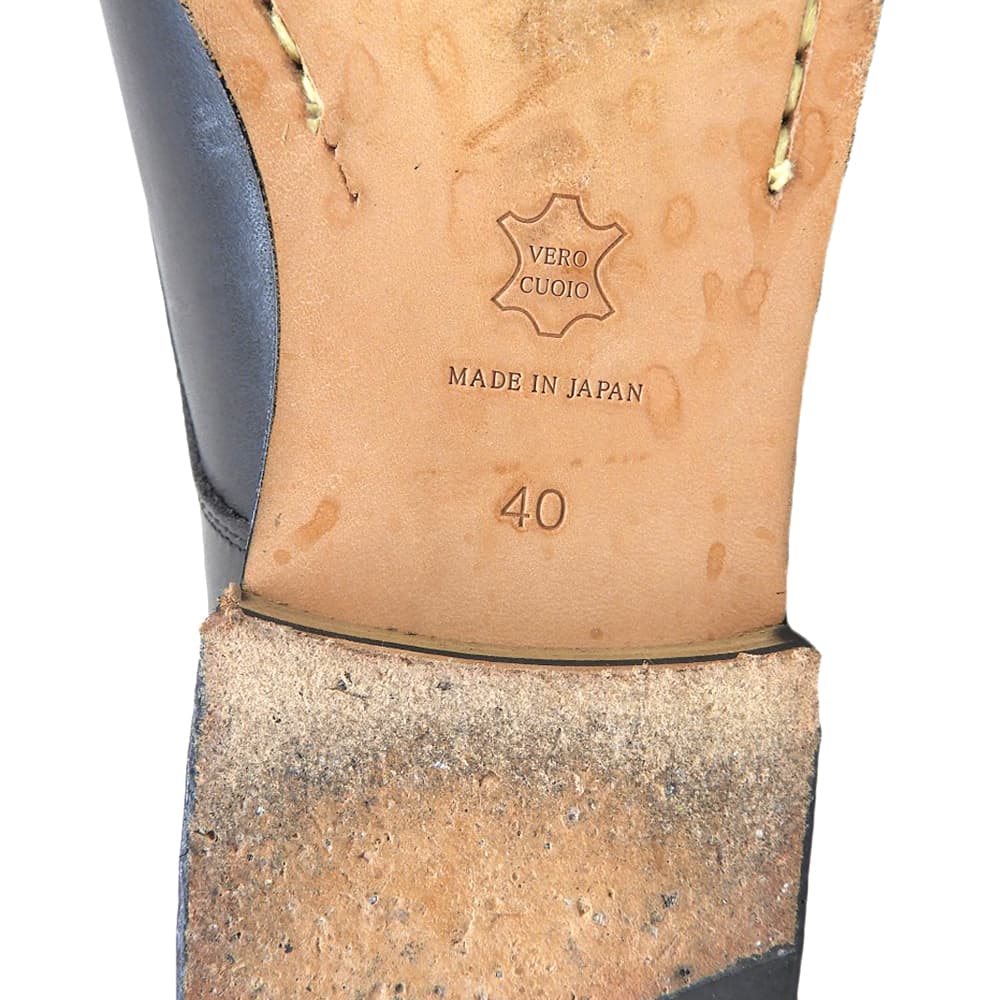 PADRONE パドローネ DERBY PLAIN TOE SHOES ダービープレーントゥシューズ メンズ 黒 ブラック 40 シューズ 40