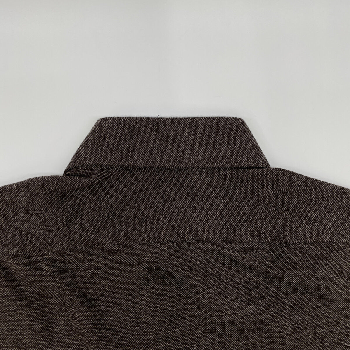 finamore フィナモレ 32961-6 ブラウン PANTELLERIA コットンカシミア ジャージー スポーツシャツ トップス XS