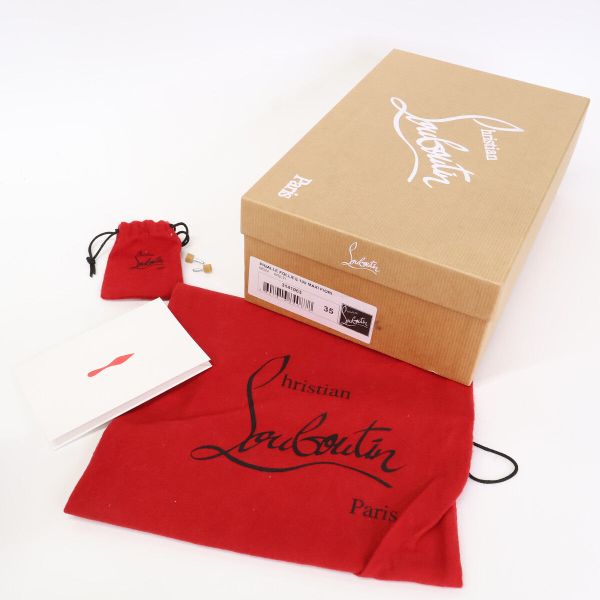 Christian Louboutin クリスチャンルブタン 3141063 PIGALLE FOLLIES 100 MAXI FIORI フラワー総柄 ハイヒールパンプス/ シューズ