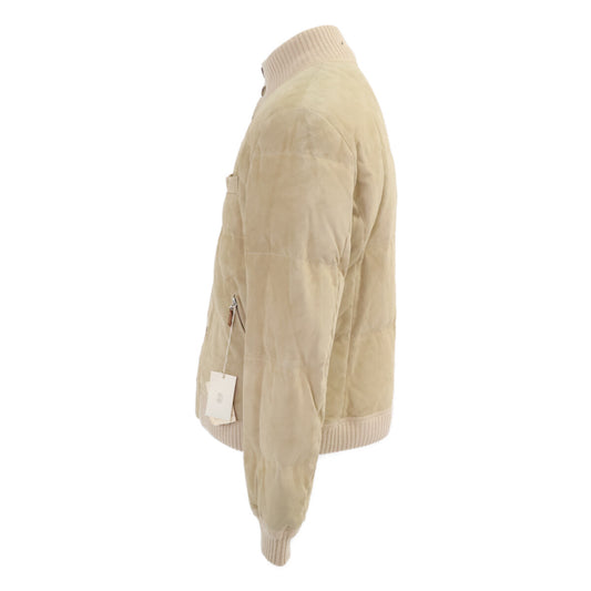 BRUNELLO CUCINELLI ブルネロクチネリ スエード 裏地カシミヤ ジップアップ ジャケット