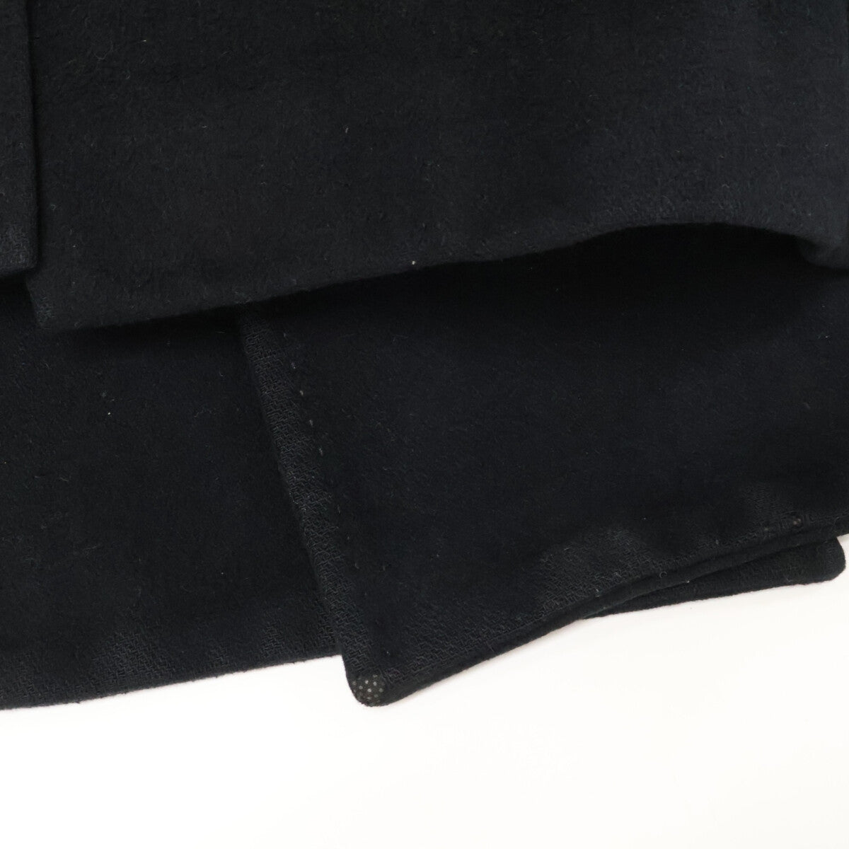 DOLCE&GABBANA ドルチェアンドガッバーナ 2851FK ブラックウール×ナイロン Pコート コート 54