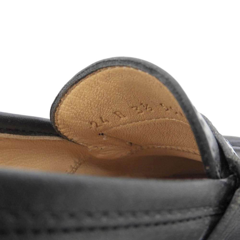 Paraboot パラブーツ 新品同様 レザー ランス ローファー シューズ レディース ノワール 3 1/2 99657 シューズ 3.5