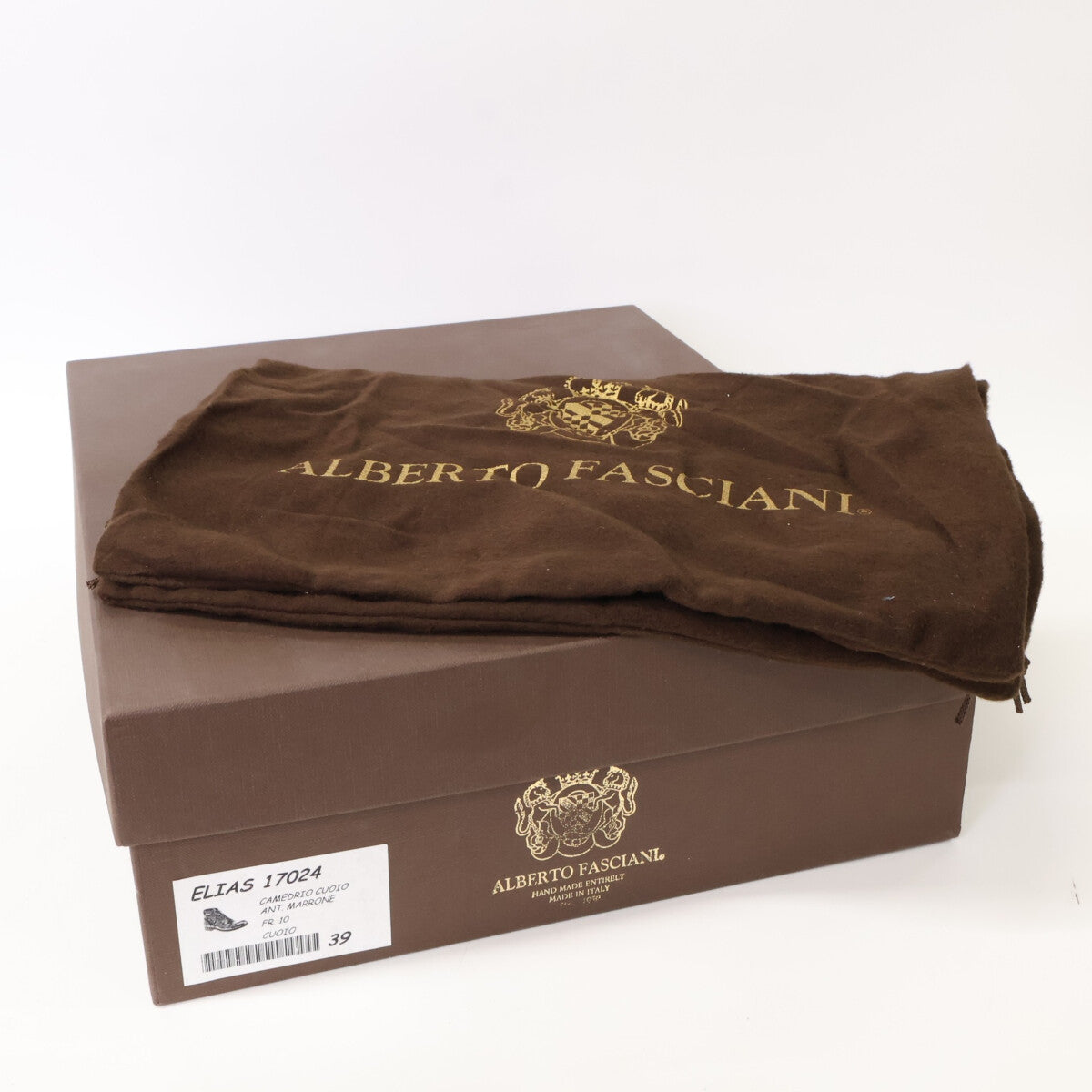 Alberto Fasciani アルベルトファシアーニ ブラウン レザー 17024 ELIAS エリアス レースアップブーツ シューズ 39