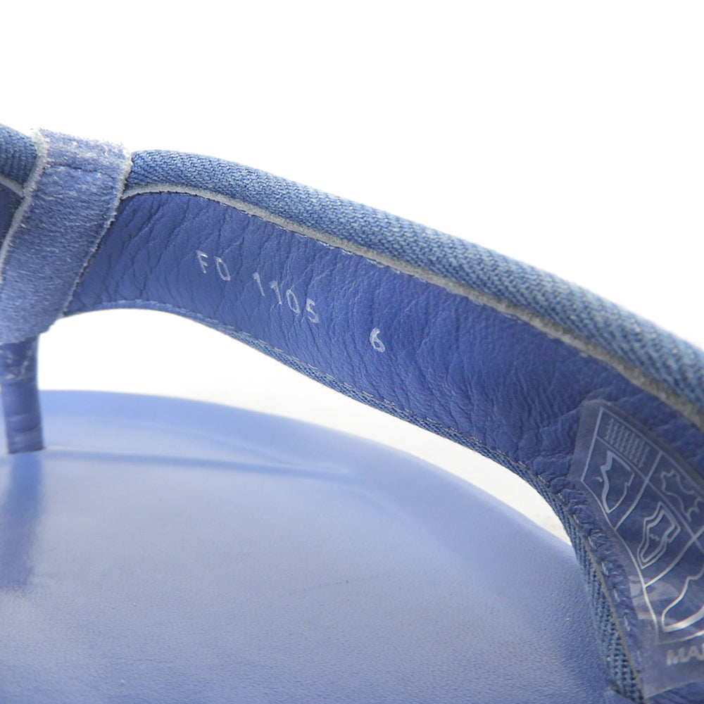 LOUIS VUITTON ルイヴィトン デニム×エスパドリーユ サンダル メンズ ブルー 6 15年 シューズ 6