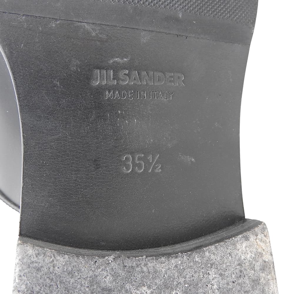 JIL SANDER ジルサンダー 美品 レザー シューズ レディース 黒 ブラック 35 1/2 シューズ 35.5