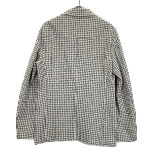 T-JACKET ティージャケット 51G419JR アイボリー×グレー ウール ハウンドトゥース テーラードジャケット ジャケット