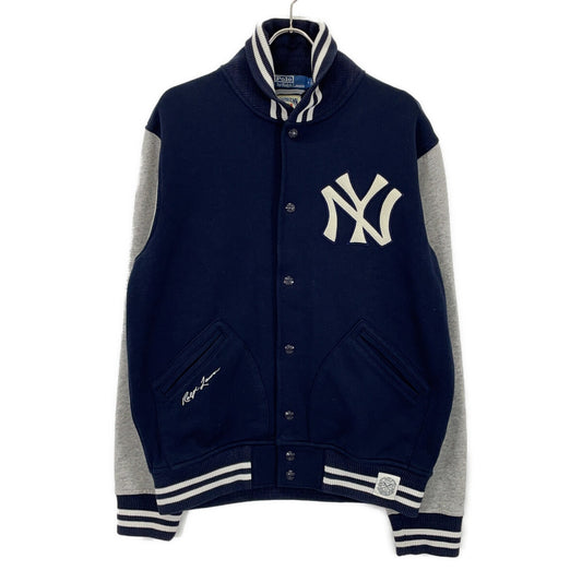 POLO RALPH LAUREN ポロ ラルフローレン ×クーパーズタウン ネイビー×グレー コットンスタジャン ジャケット
