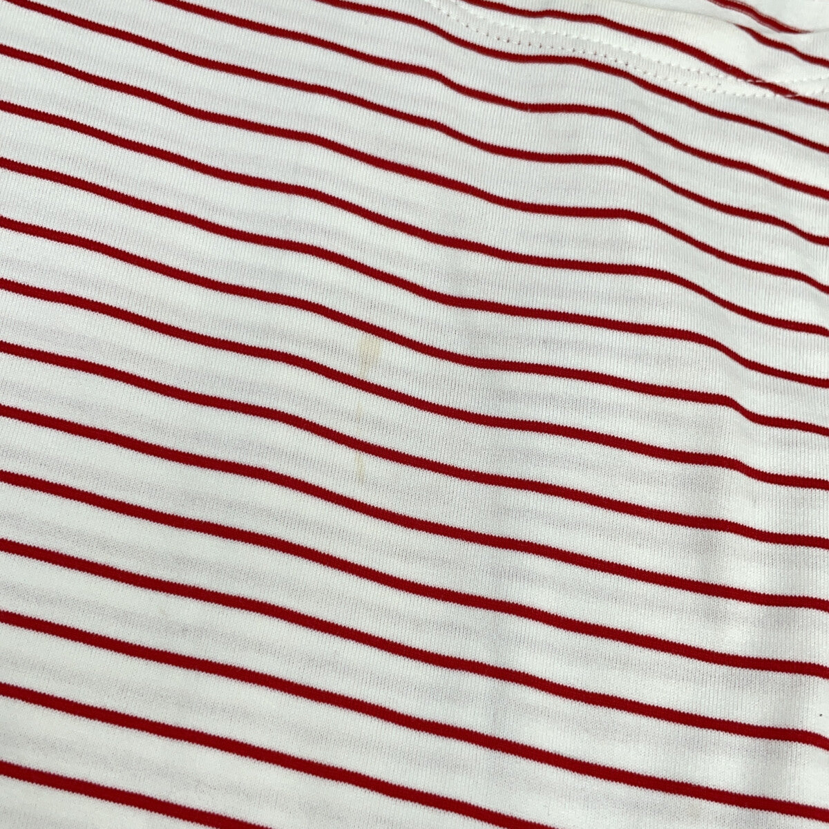 PRADA 21SS UJN814 White x Red Border Triangle Logo Oversized T-shirt Top
