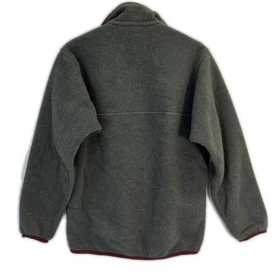 patagonia パタゴニア グレー×ボルドー SYNCHILLA フリース スナップ T ジャケット