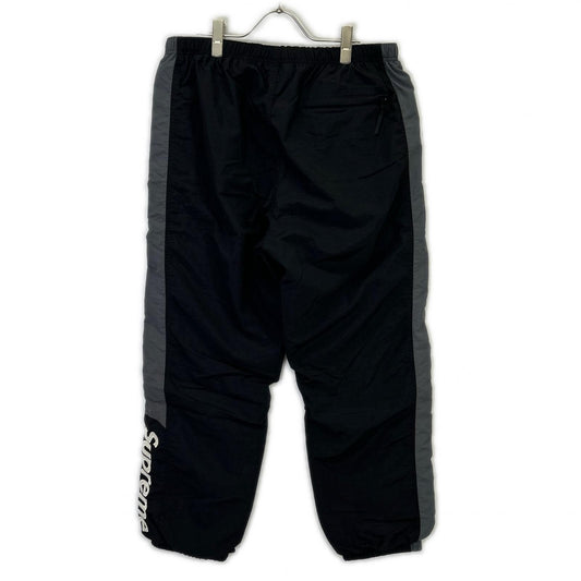 Supreme シュプリーム 19AW ブラック×グレー Side Logo Track Pant ボトムス