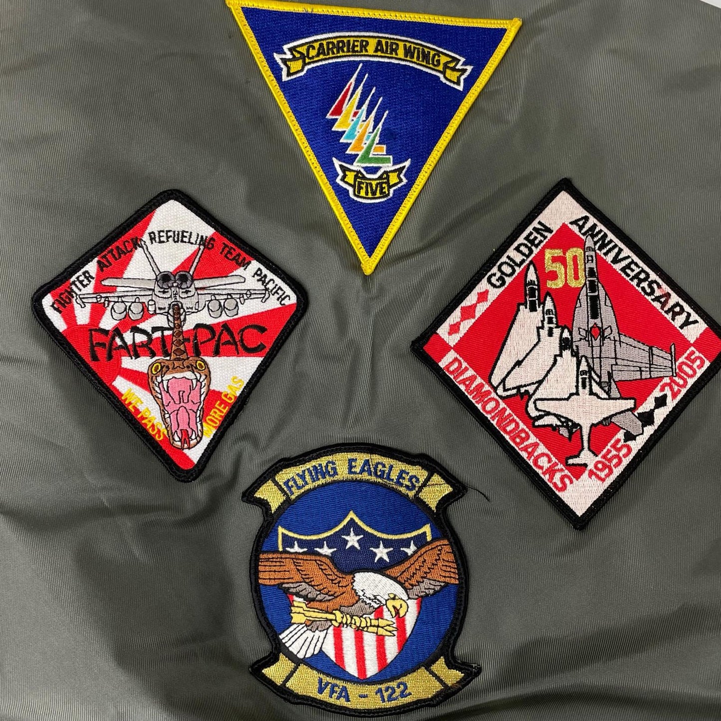 MILITARY ミリタリー カーキ 88年製 パッチ付き CWU36-P フライトジャケット ジャケット