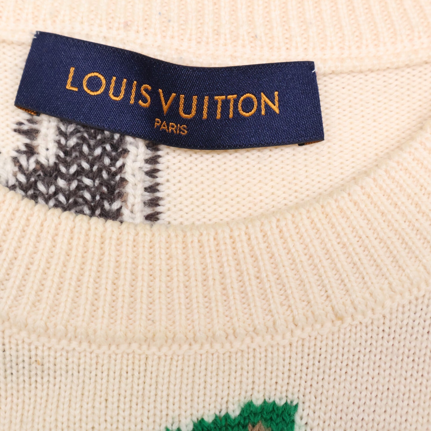 LOUIS VUITTON ルイヴィトン xNBA【国内正規】RM212M ZLL HLN10W コラボレター クルーネック ニットセーター トップス