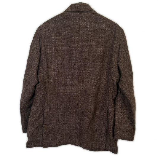 LARDINI ラルディーニ JA6000AQ ブラウン ウール×シルク アドヴァンス ブートニエール 3Bジャケット ジャケット