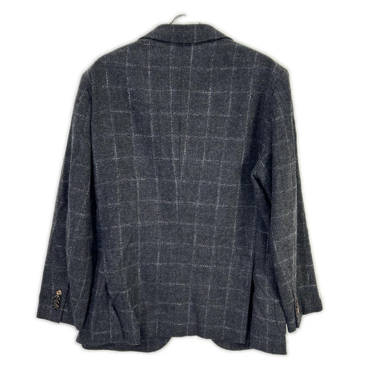 Belvest ベルベスト G10647 グレー ウールコットン チェック JACKET IN THE BOX 3Bジャケット ジャケット