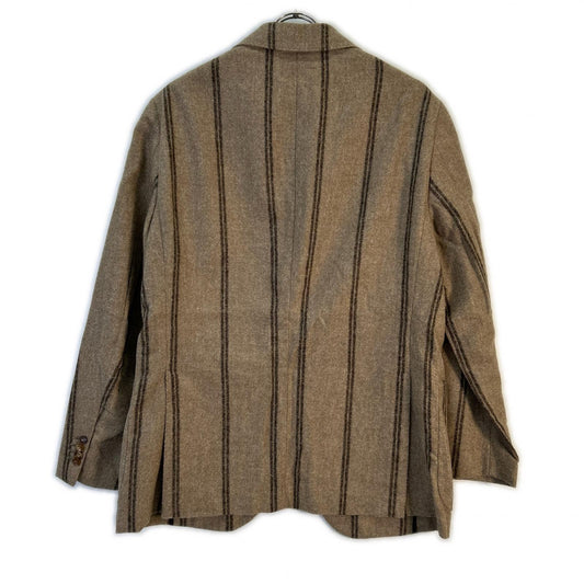 Belvest ベルベスト G10302 ブラウン アルパカウール ストライプ JACKET IN THE BOX 3Bジャケット ジャケット