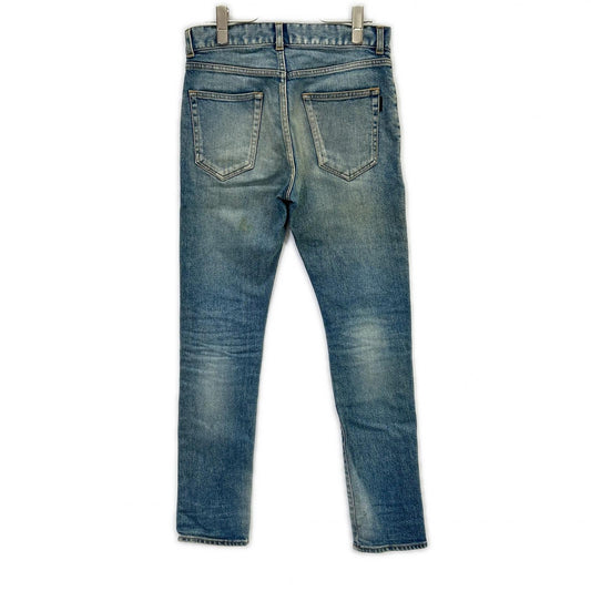 SAINT LAURENT PARIS サンローランパリ 19年 606663 ダメージ加工 スキニー デニムパンツ ボトムス