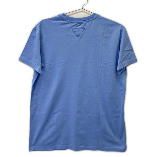 PRADA 2019 Cotton T-shirt Light Blue 135520