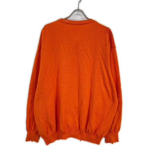 ORANGE CRASH HENLEY NECK SWEATER Knit Sweater Tops 2 Men's