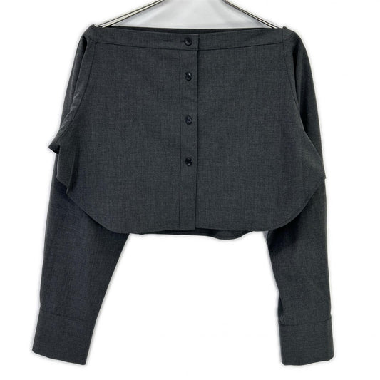25AW Gray Multi-Way Layered Shirt and Skirt Set Suit Set-up 38 Women's