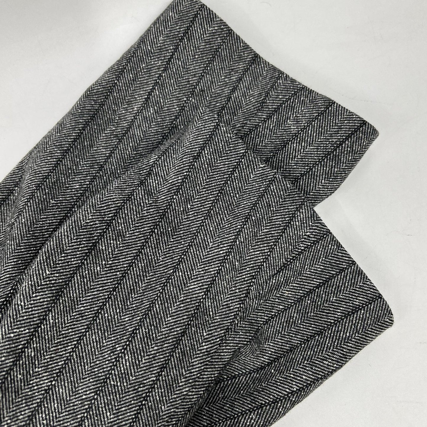 25AW GAL25030 GRAY Double-breasted Tweed & Check Jacket 38 Ladies