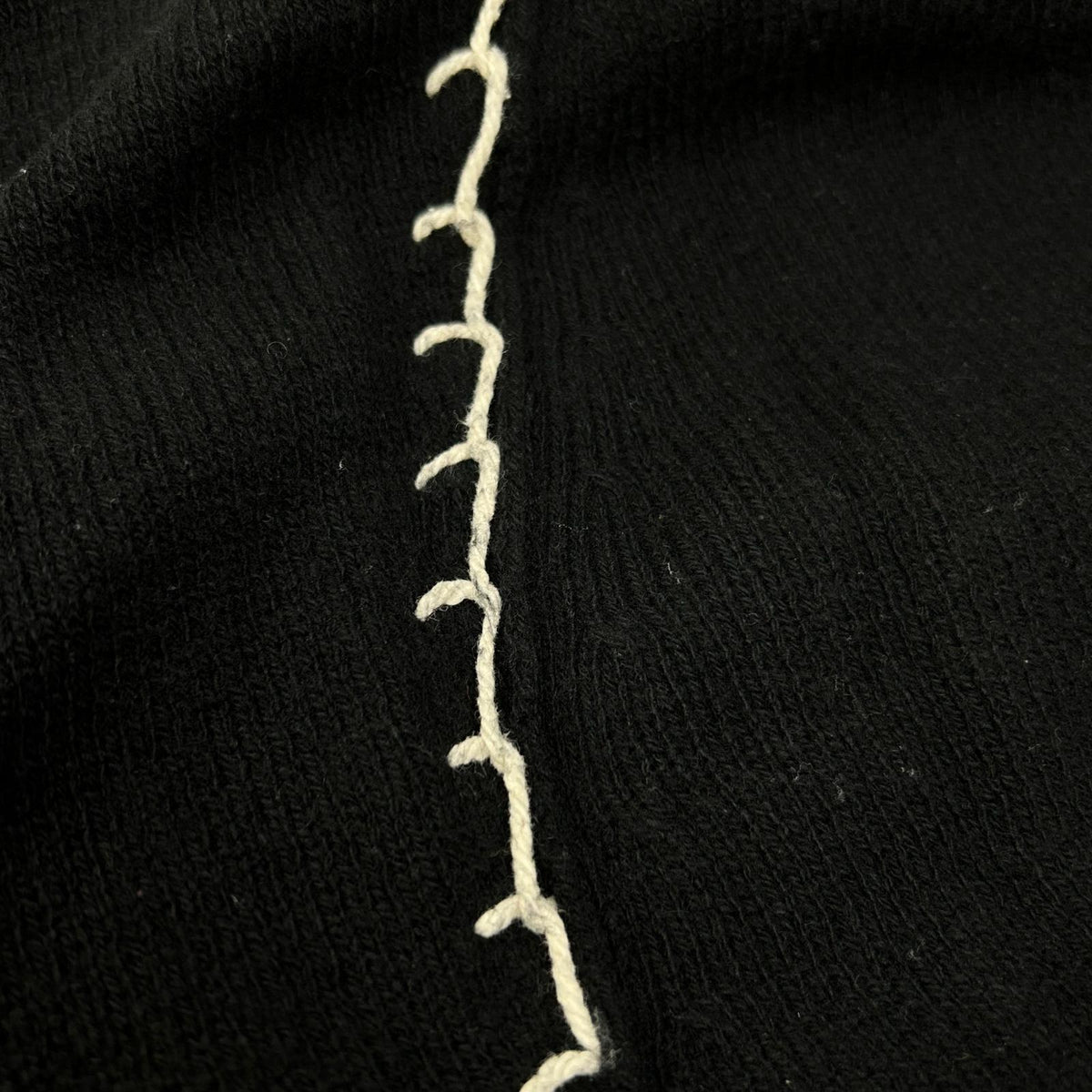 yohjiyamamoto ヨウジヤマモト FC-K23-188 ブラック 刺繍デザイン ロングニットトップス トップス