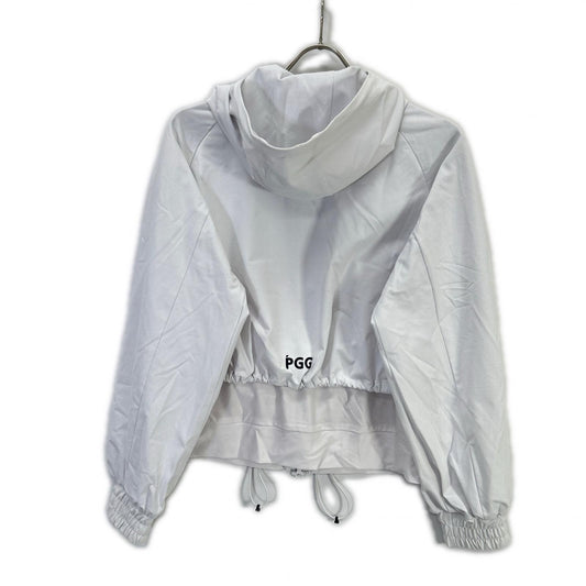 269-4120452 White Mini Waffle 2-Way Stretch Hoodie Jacket 0 Ladies