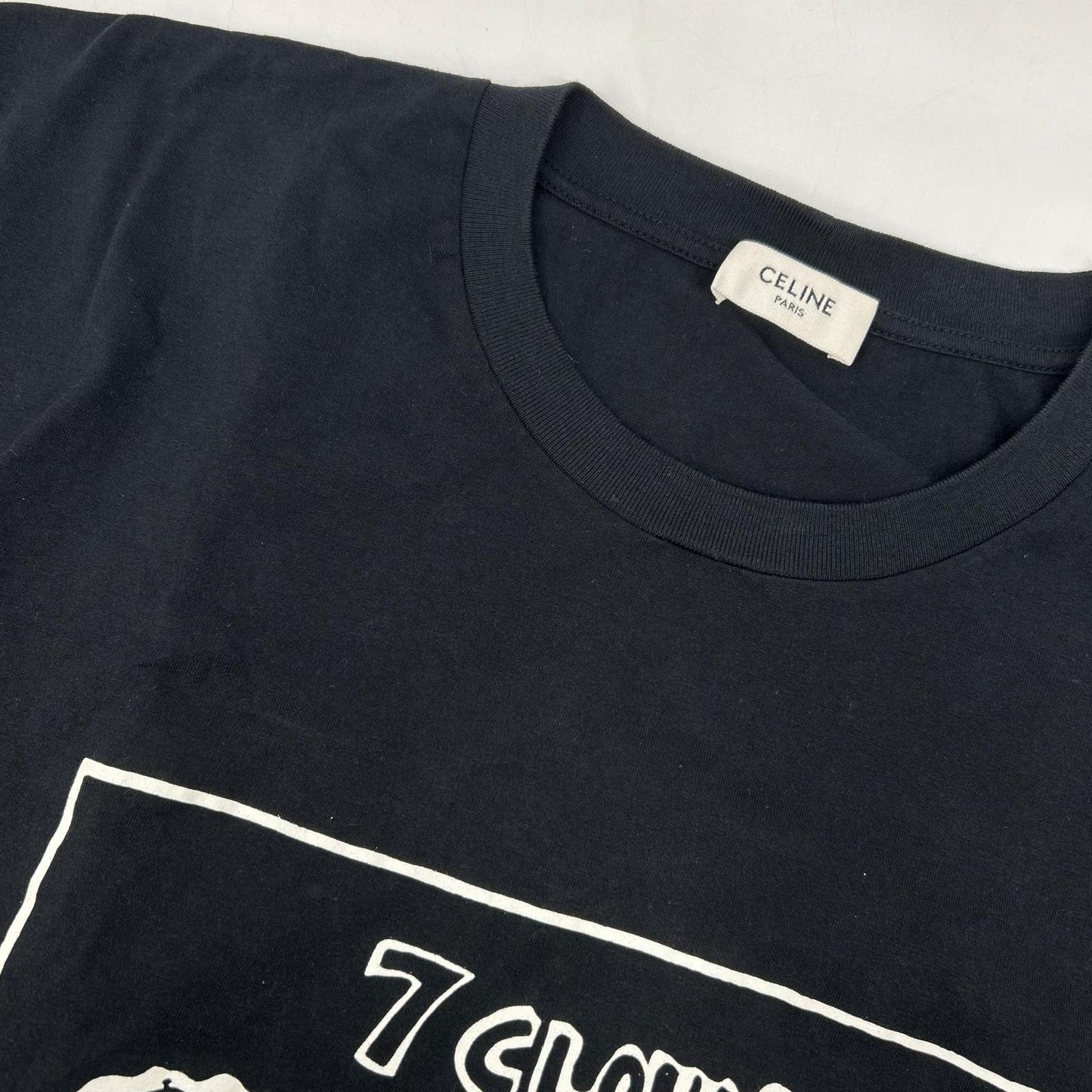 2X795501F ブラック プリント コットン Tシャツ トップス 28 メンズ