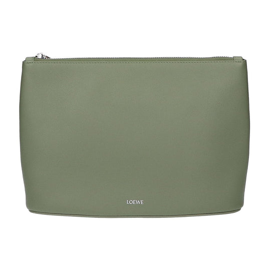 新品同様 Q730C63X01 OBLONG POUCH オブロング ポーチ プレーンレザー セカンドバッグ クラッチバッグ レディース