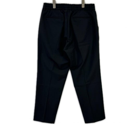 BERWICH SAKE 1P GYM Black Sake Gym Model One-Pleat Slacks Bottoms